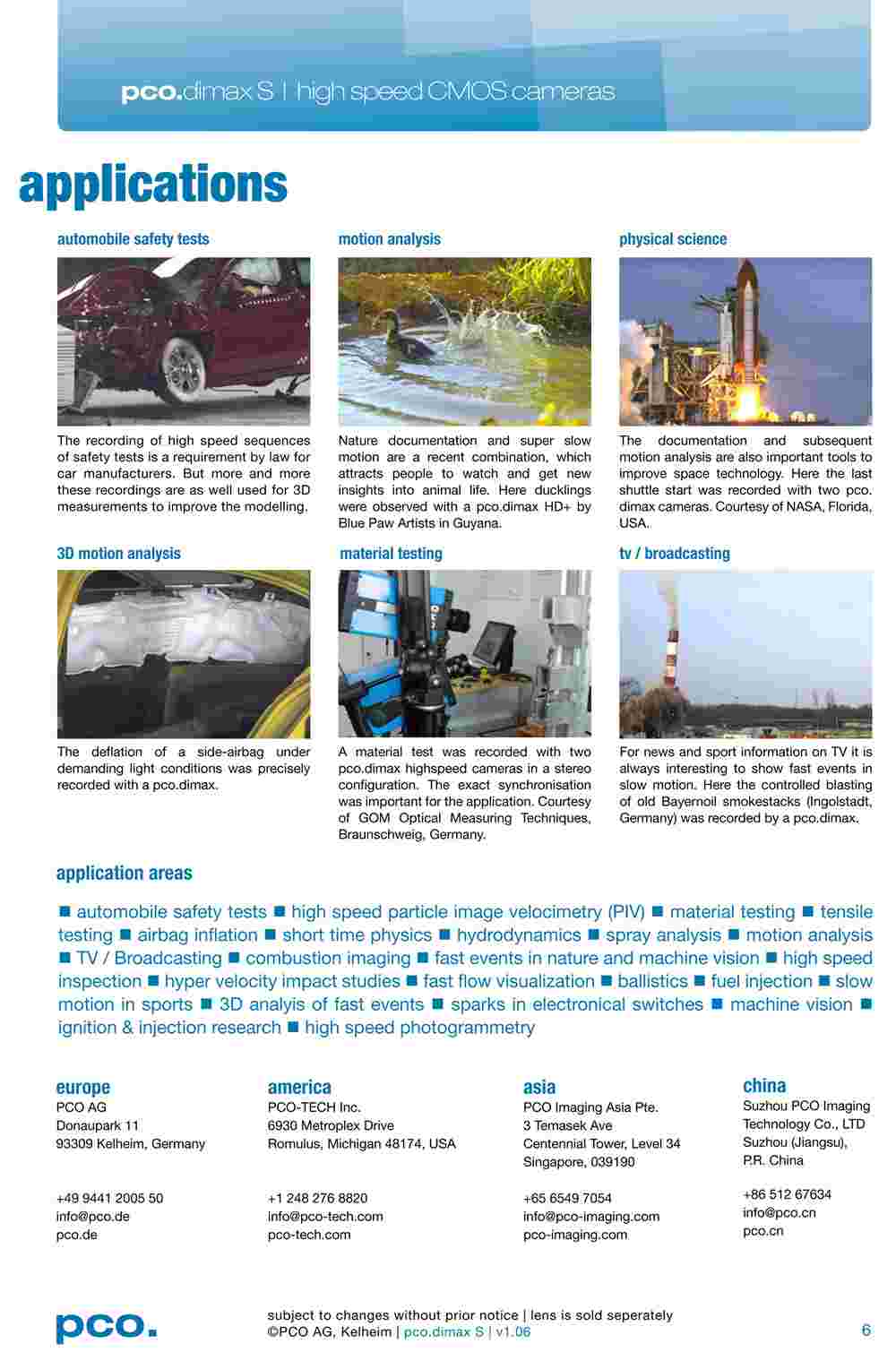 pco.dimax S | high speed CMOS cameras